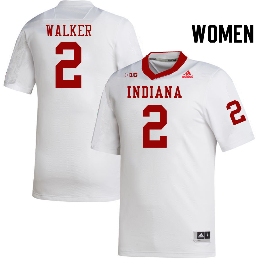 Women #2 Jailin Walker Indiana Hoosiers College Football Jerseys Stitched-White